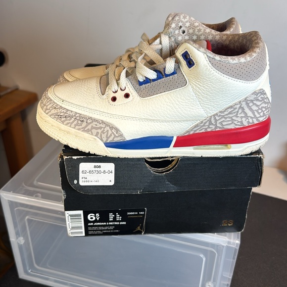 Size 6.5Y Air Jordan 3 Retro International Flight - Picture 3 of 6